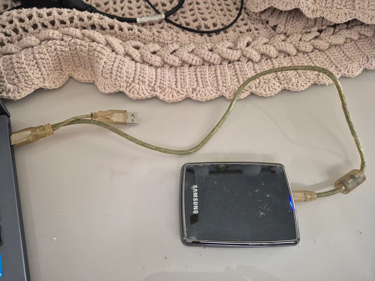 HD externo 500GB SAMSUNG Saudável 