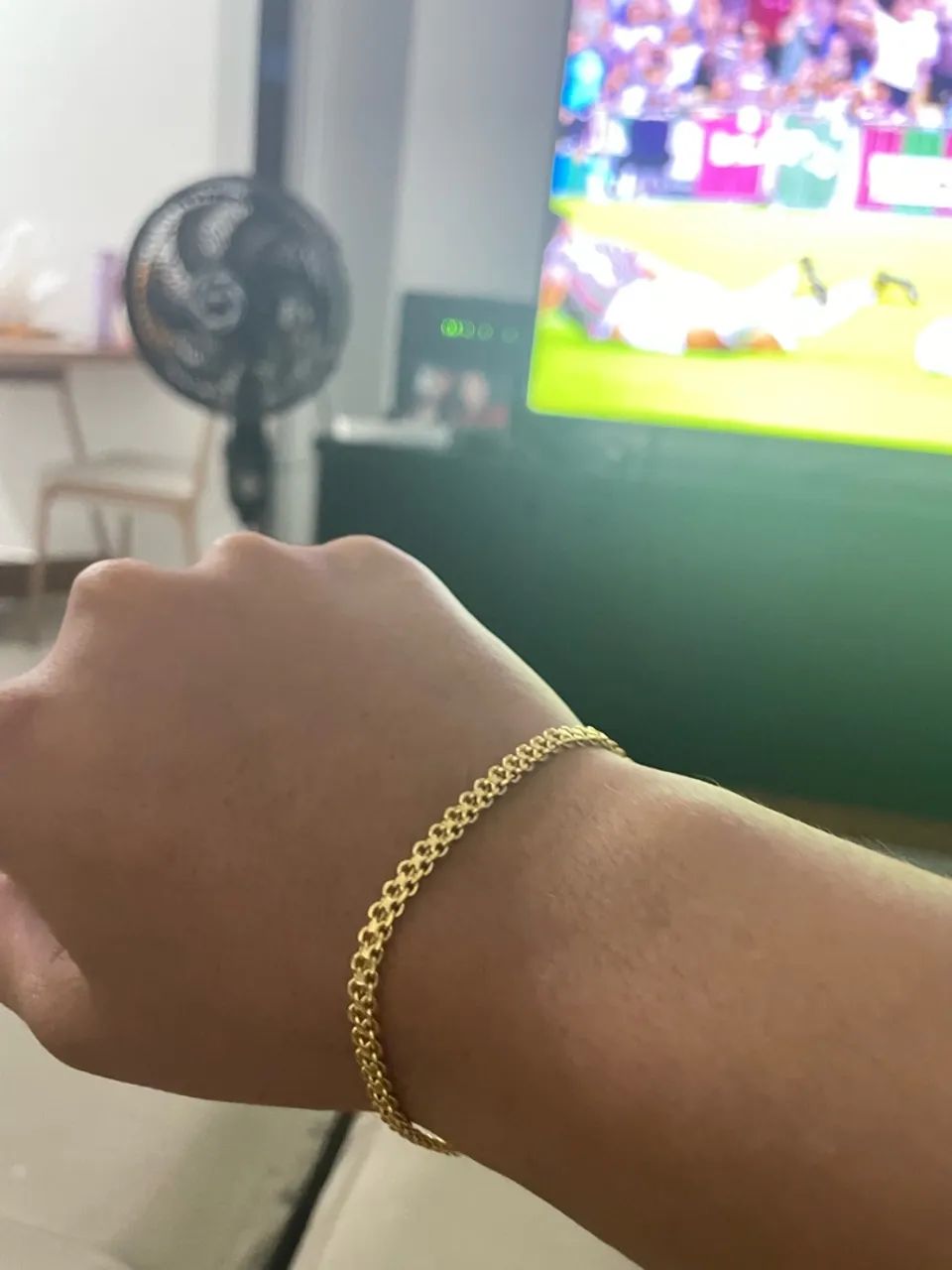 Pulseira banhada a ouro 18k