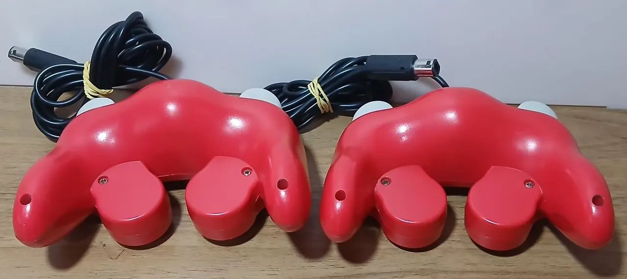Par controle com fio gamecube e wii vermelho (sem teste) - Foto 4