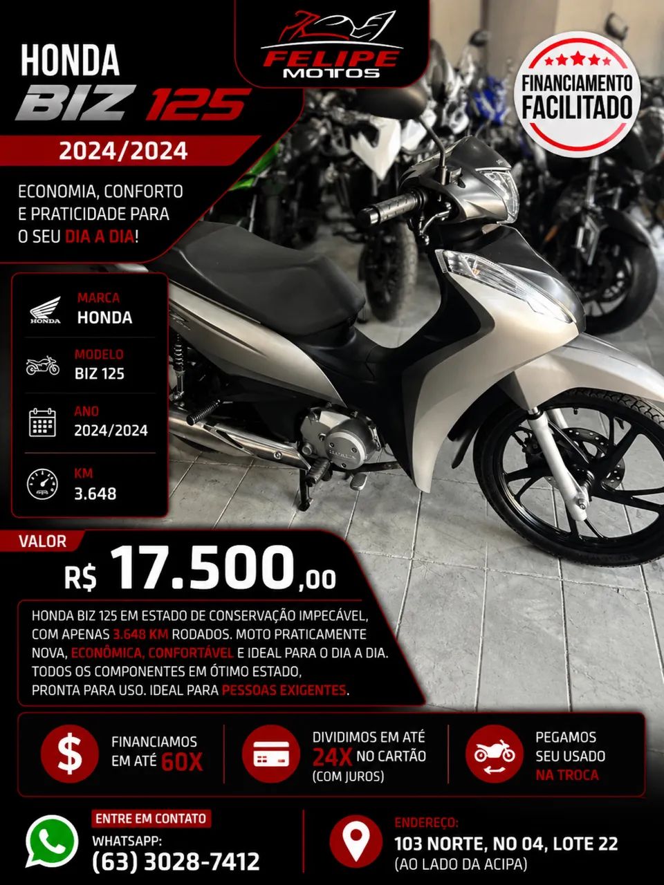 Biz 125 - Baixo KM!