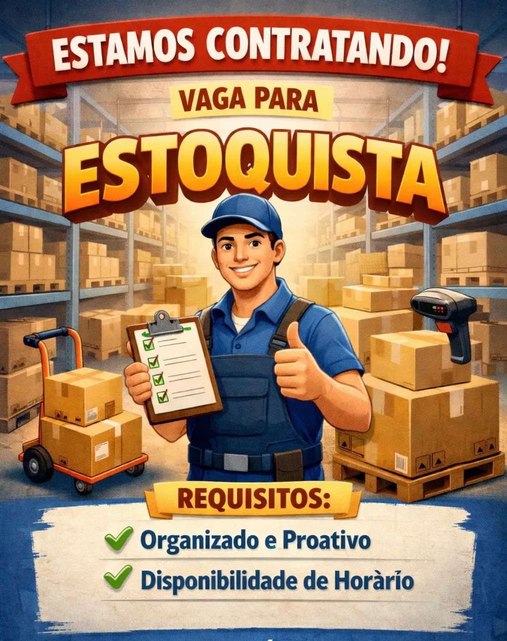 VAGA PARA ESTOQUISTA 