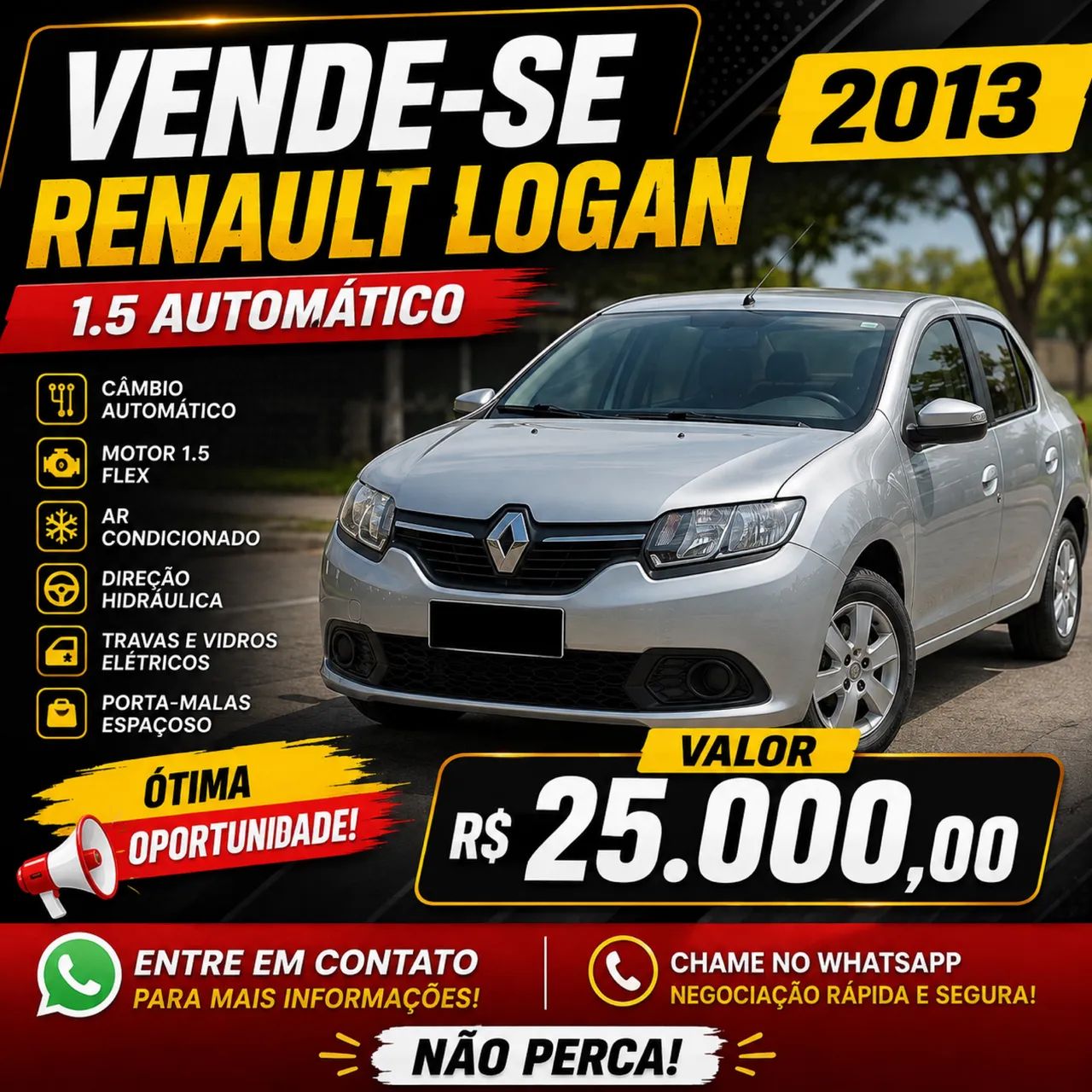 Renault Logan LOGAN Expression Hi-Flex 1.6 16V 4p Aut 2013