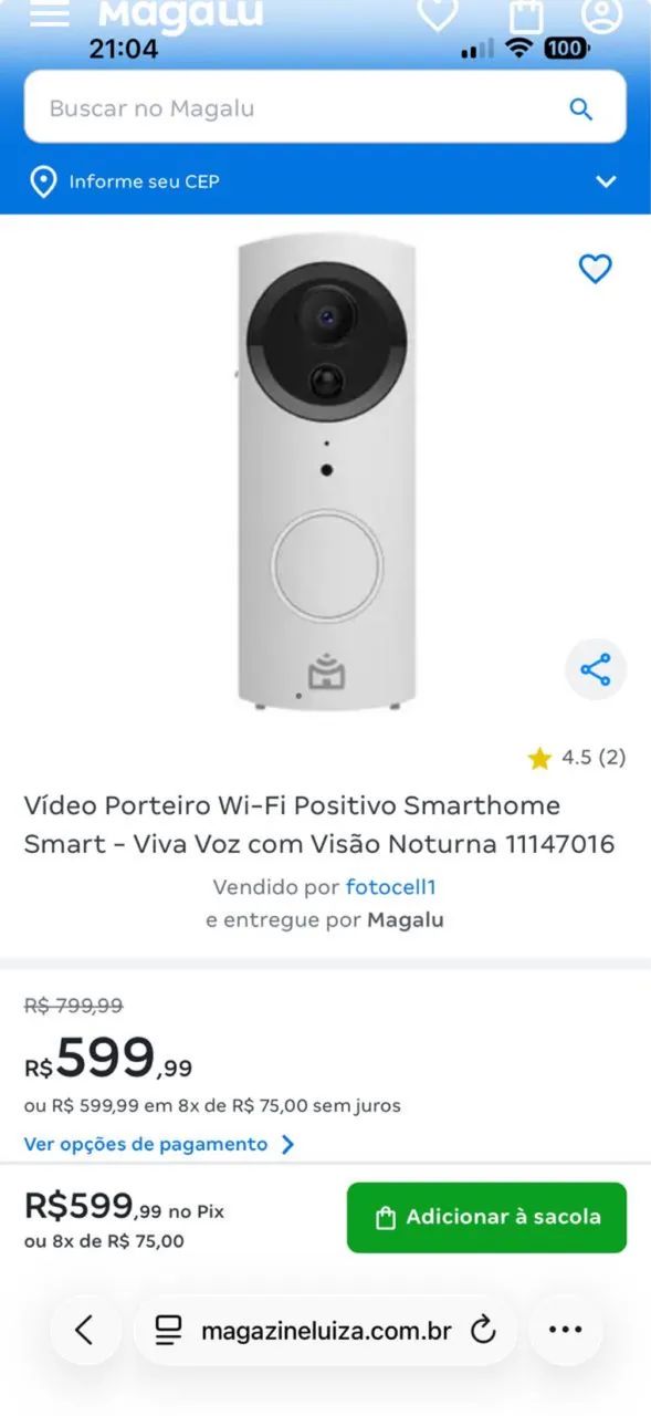 Vídeo porteiro Smart - Foto 5