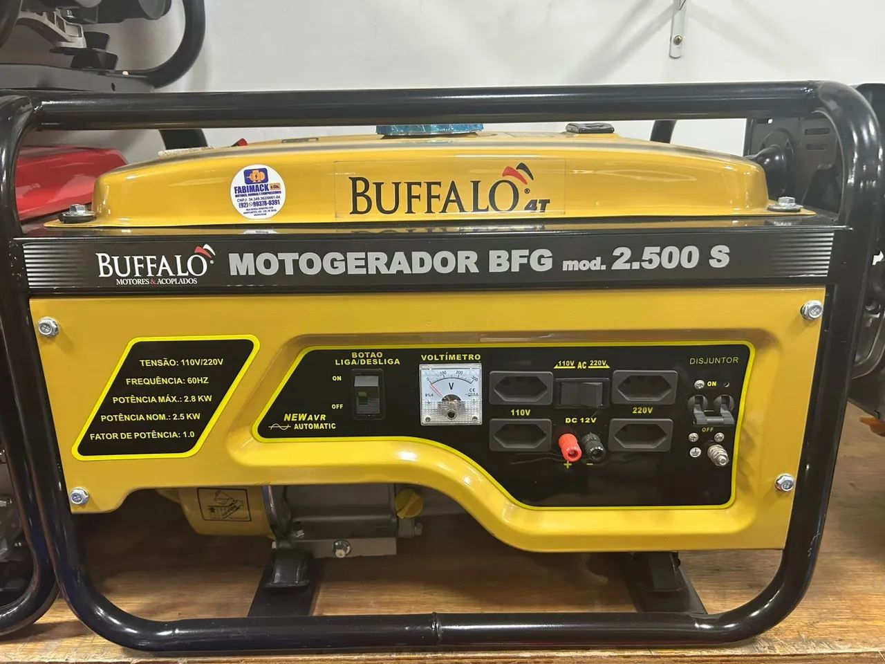 GERADOR BUFFALO 2.5KVA - POTÊNCIA E CONFIABILIDADE