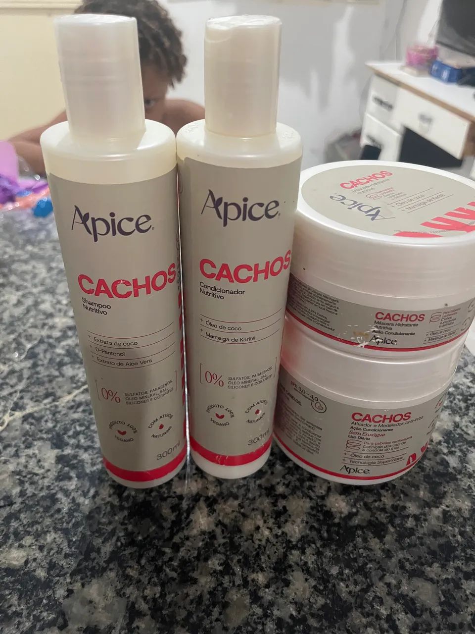 kIT ÁPICE CACHOS  SHAMPOO, CONDICIONADOR E CREME DE PENTEAR  - Foto 4