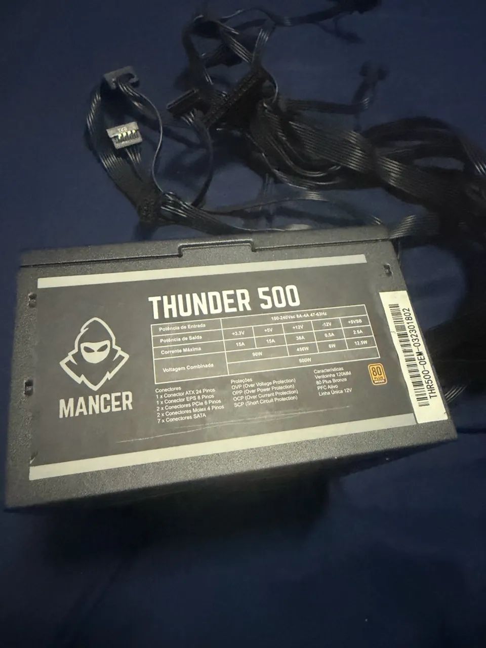 Fonte Pc gamer 500w 80plus bronze Mancer  - Foto 2