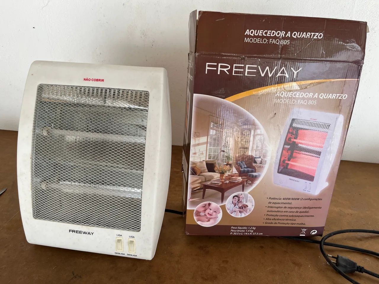 Aquecedor quartzo 800w 110v - Foto 4