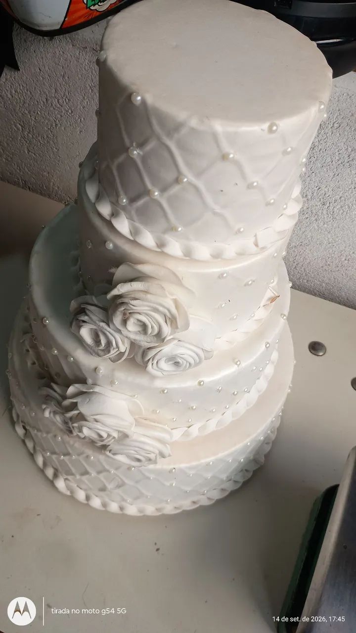 Bolo feke de casamento 