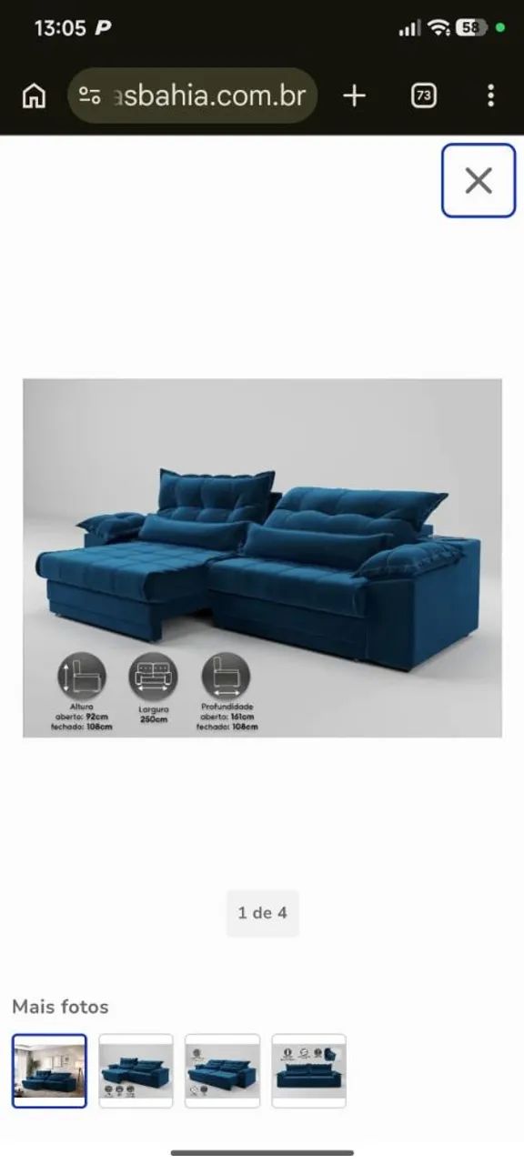 Vendo sofá retrátil colosso - Foto 4