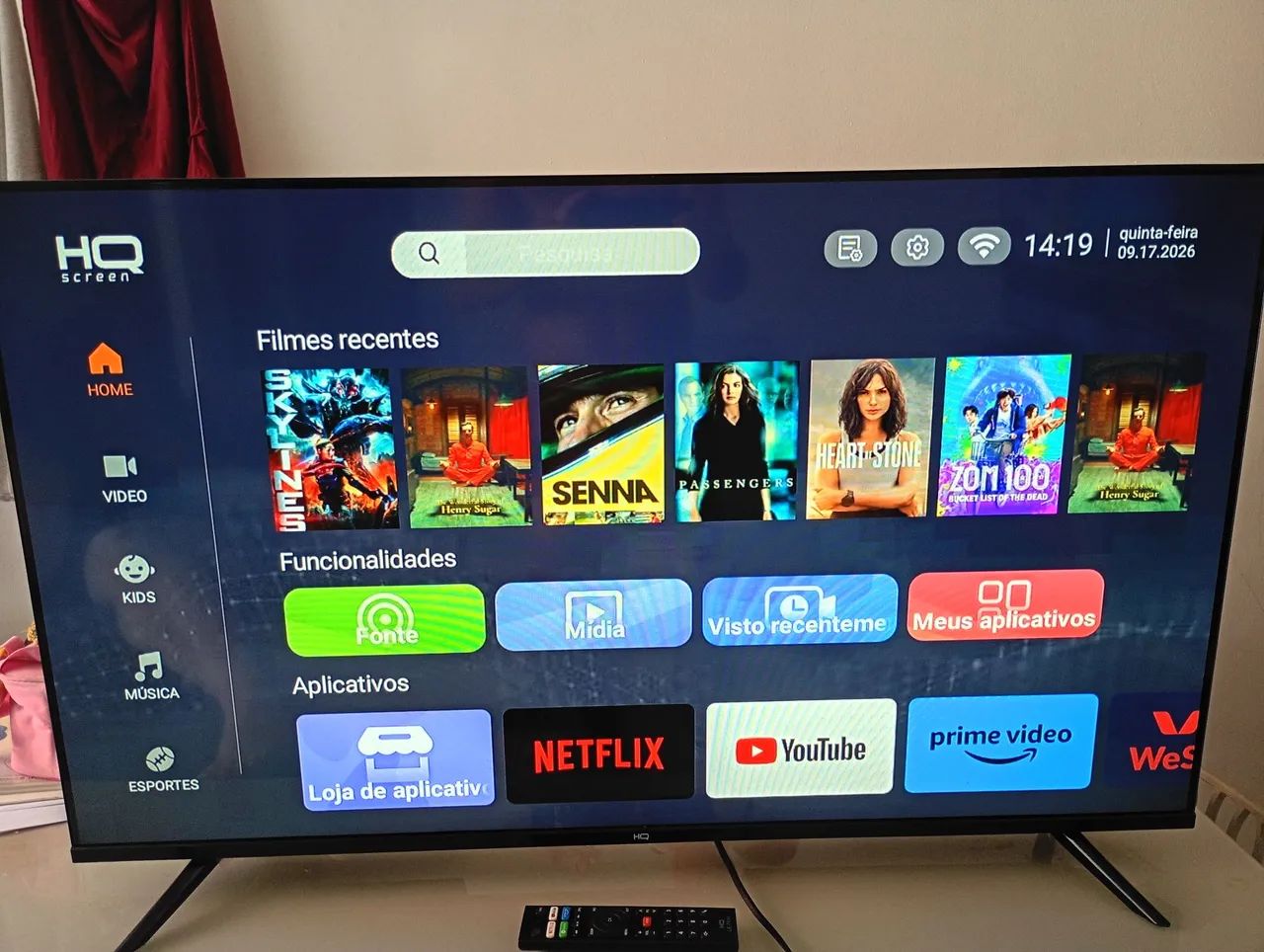 Vendo TV marca HQ 43 polegadas, funcionando perfeitamente  - Foto 3
