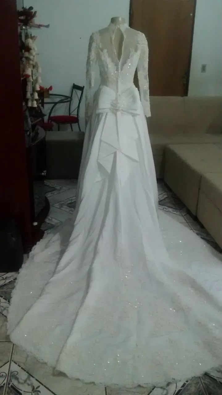 Vestido de Noiva Importado Atlanta - Foto 4
