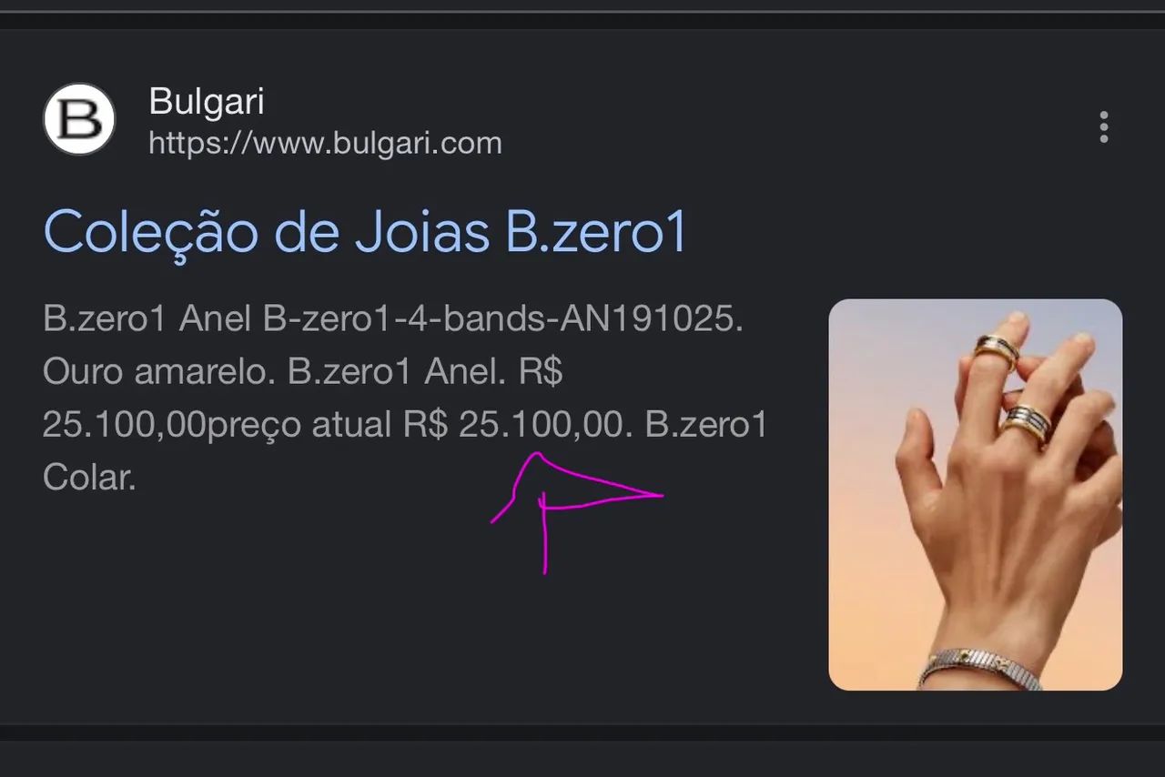 Anel Bulgari(BVgari) Bzero - Foto 5