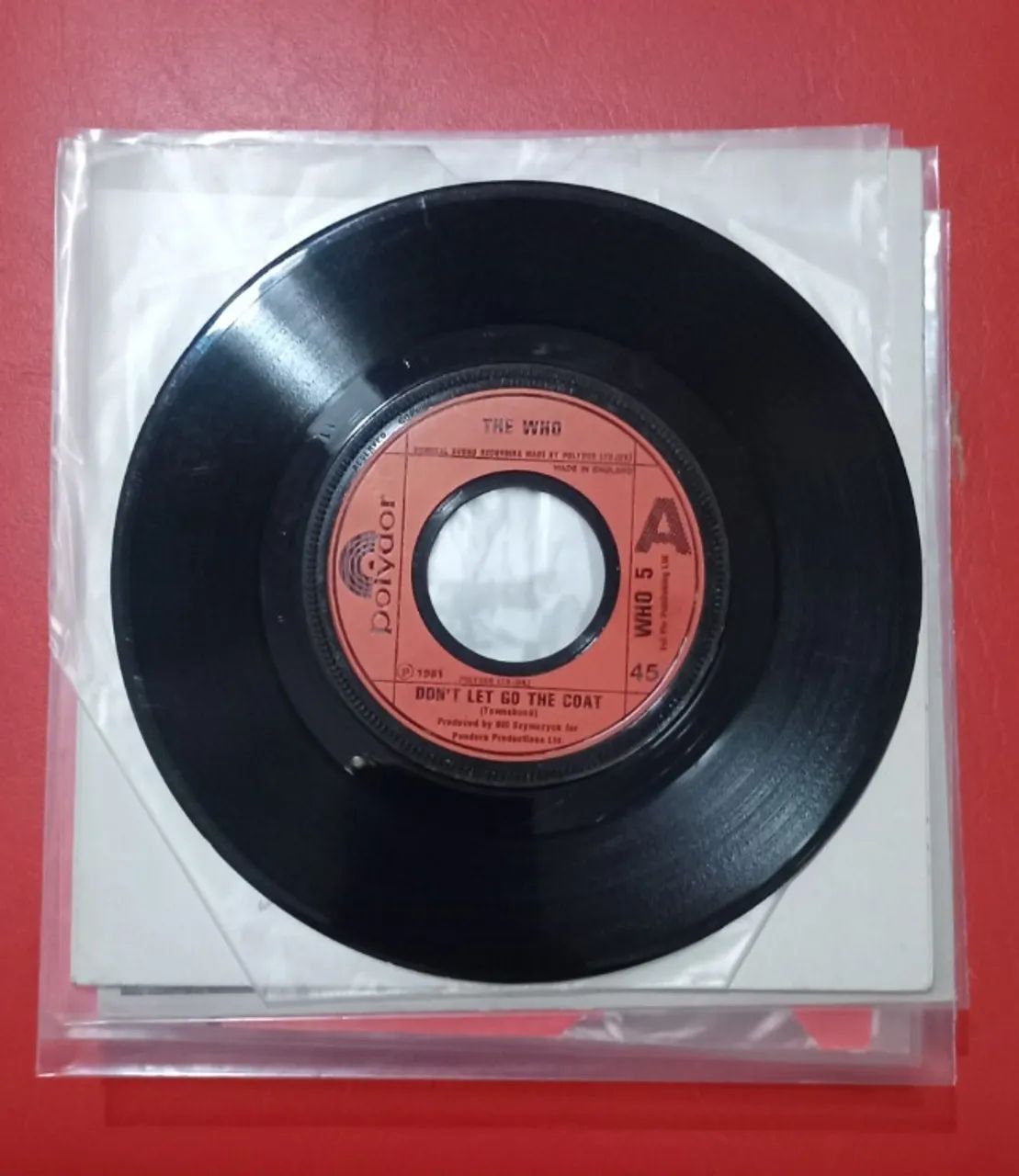 Compacto (Vinil) - The Who - 7" - Dont let go the coat / You - 1981