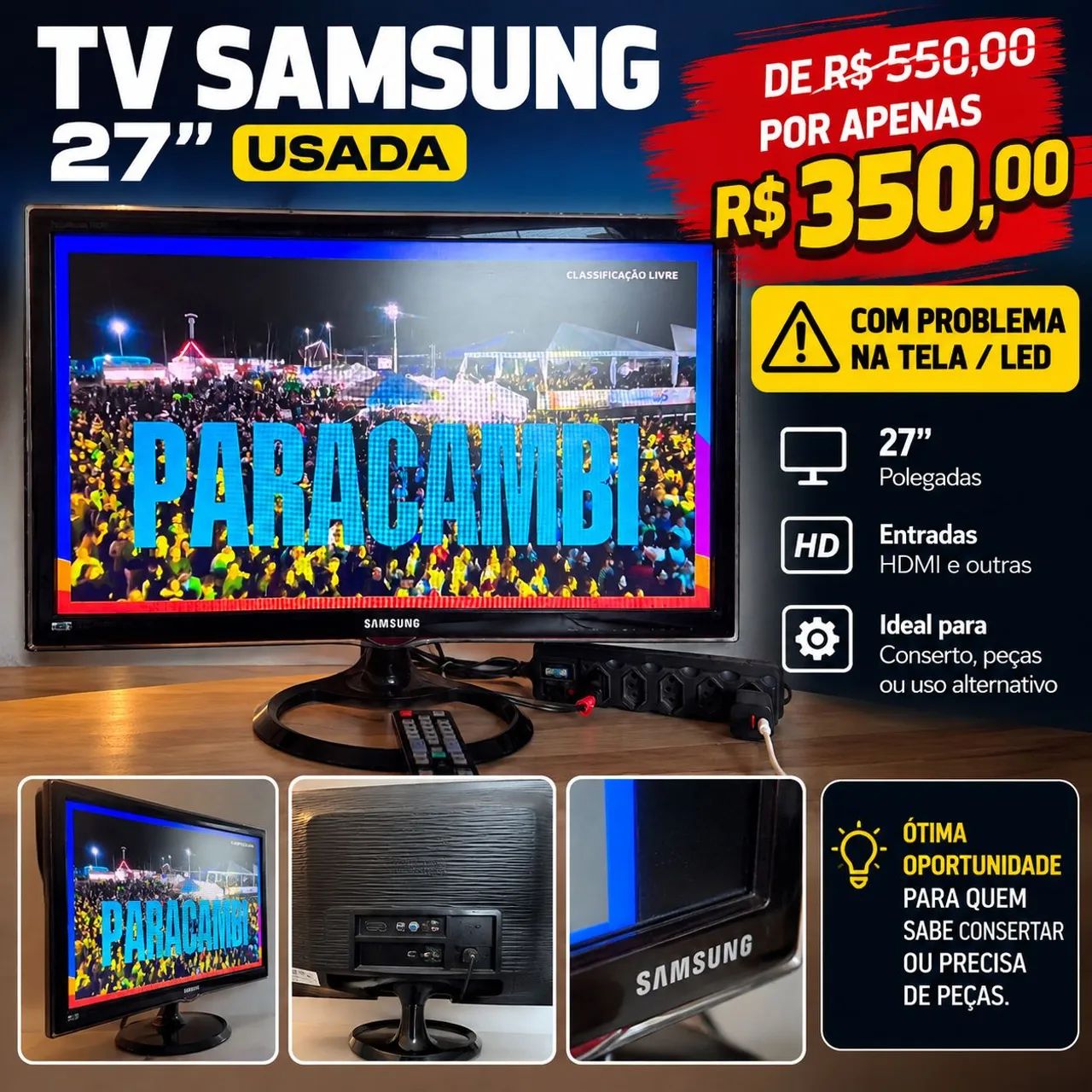 TV Samsung 27"