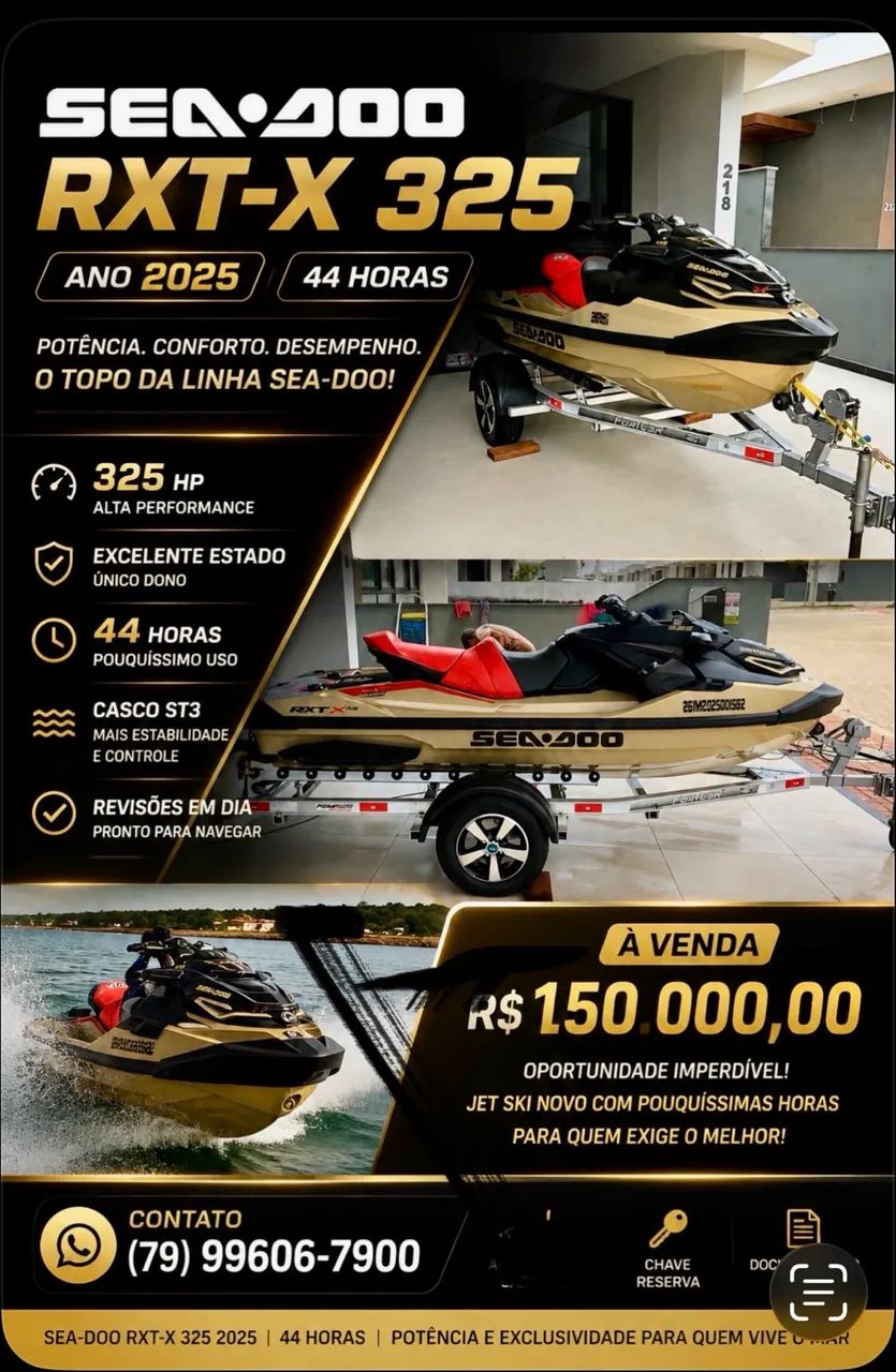 Vendo jet ski seadoo Rxtx 325 - Foto 2