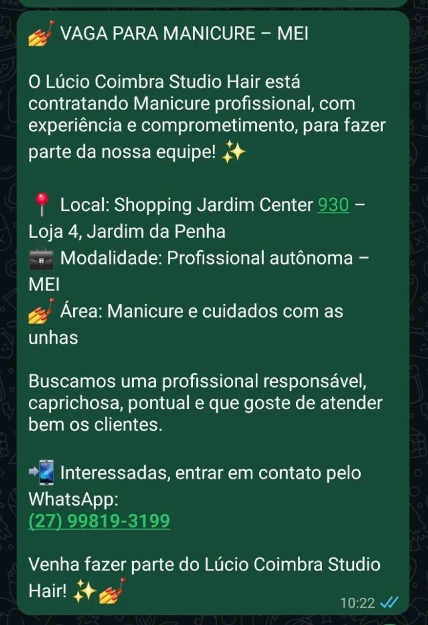 Procuro Manicure