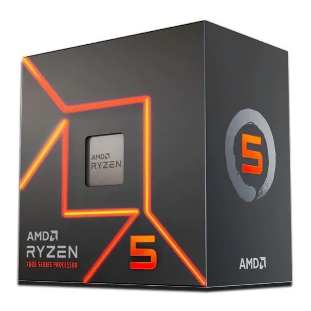 PROCESSADOR AMD RYZEN 5 7600 COM CAIXA E COOLER AM5 DDR5