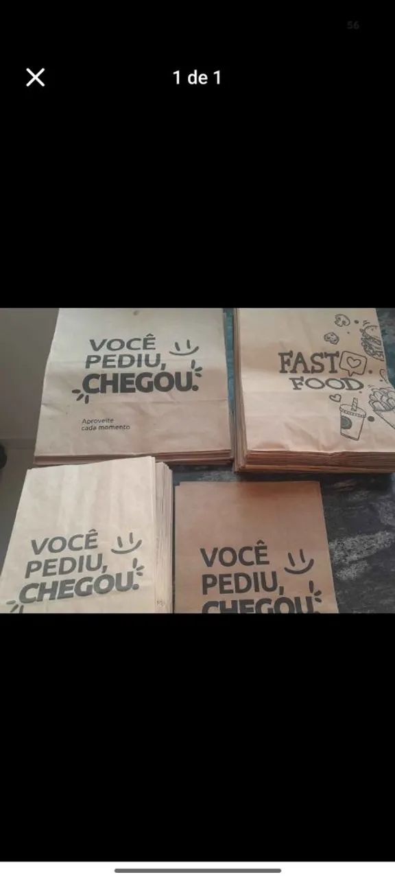 Embalagem de delivery e 