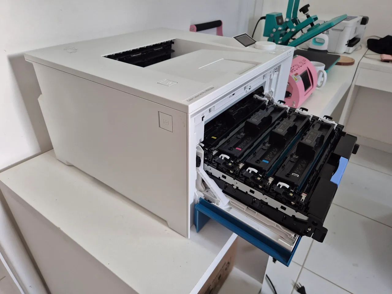 VENDO KIT PARA TRANSFER LASER COM IMPRESSORA E PRENSA LASER GIRO 360 - Foto 4