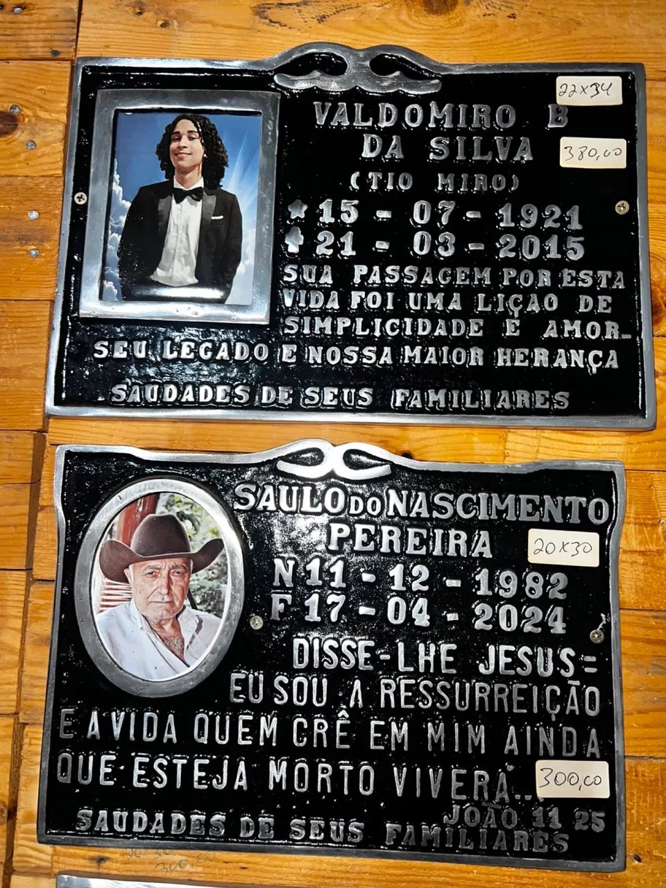 Placa de póstumas de alumínio  - Foto 3