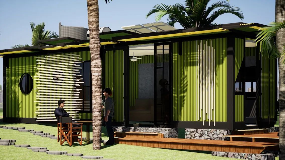 Casa Container Quarto e Sala - Alto Desempenho 