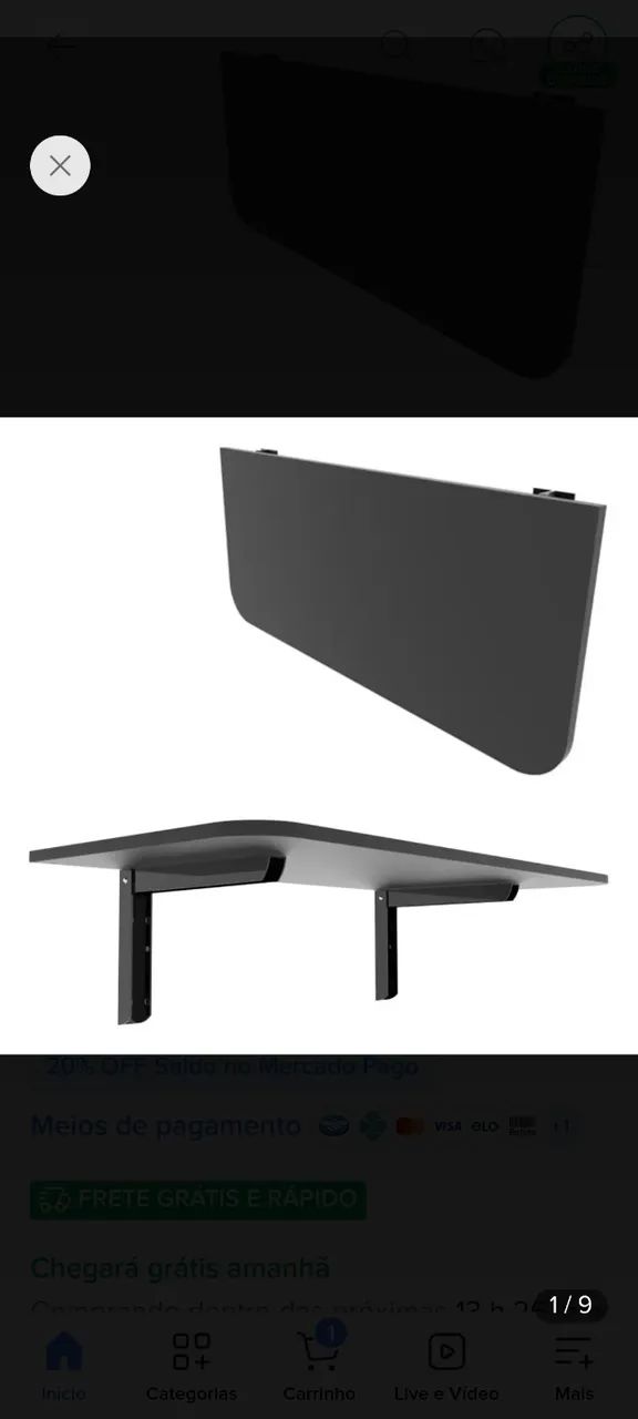 Mesa dobrável de parede  - Foto 2