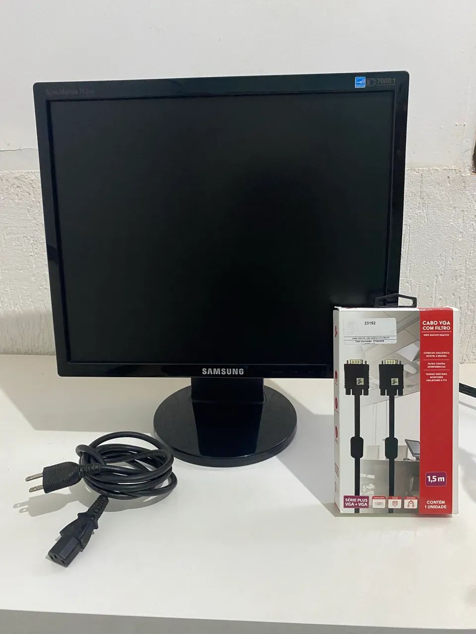 Monitor Samsung 17 polegadas ? LCD Funcionando + Cabo VGA