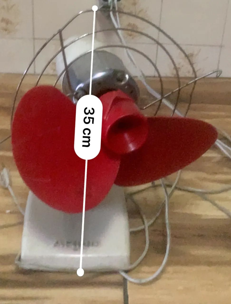 ventilador de mesa antigo Arno c/ defeito - Foto 2