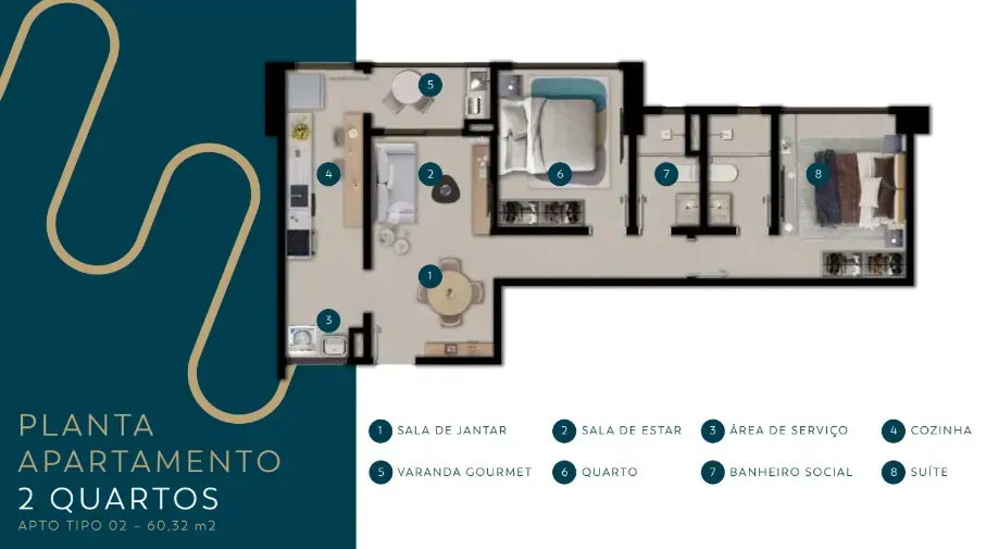 PLANTA 60m²