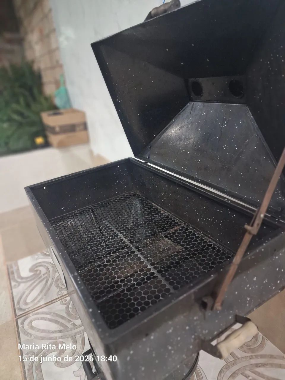 Churrasqueira Gaúcha a bafo esmaltada