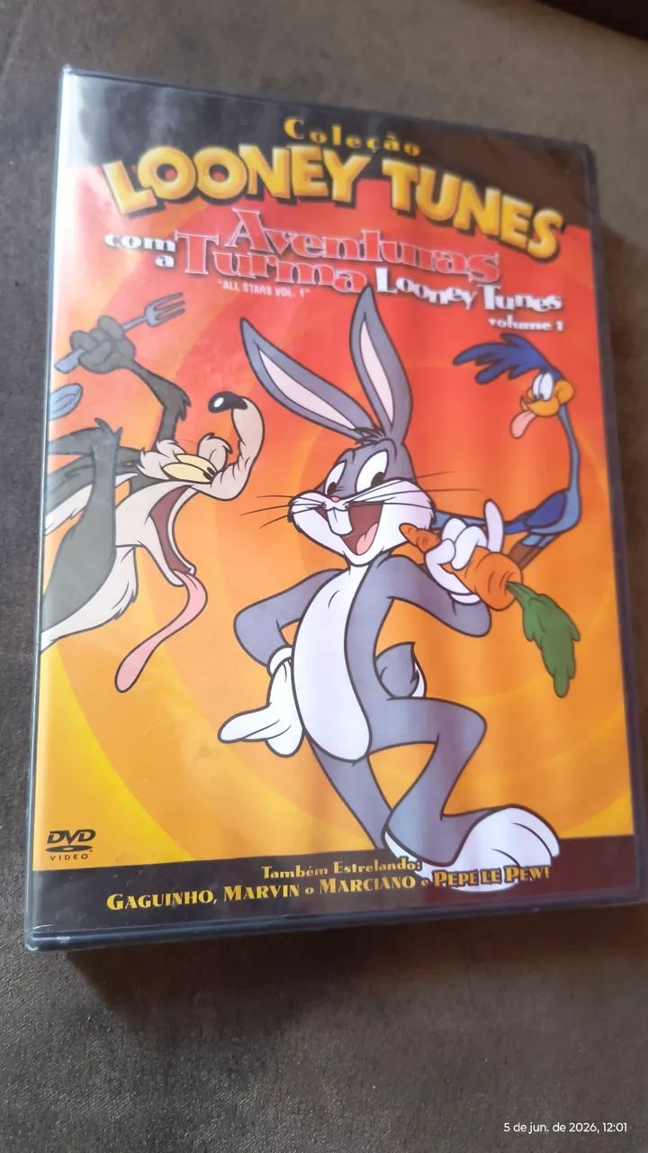 DVD looney tunes novo sem uso