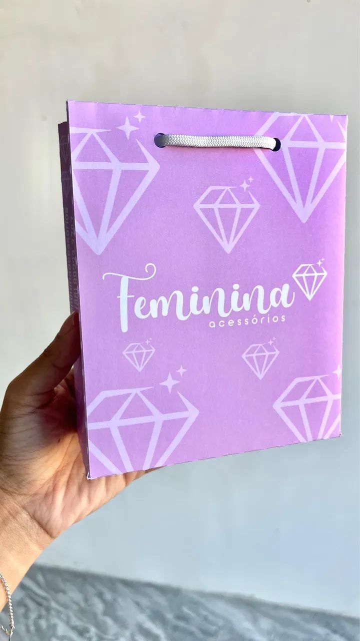 50 sacolas personalizadas / sacolas para acessórios / sacolas de papel 