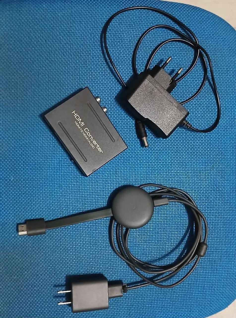 Hdmi audio video spliter + Chromecast 3a geração 