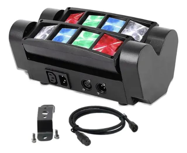 Moving Mini Spider Beam 8 Leds 5w Rgbw