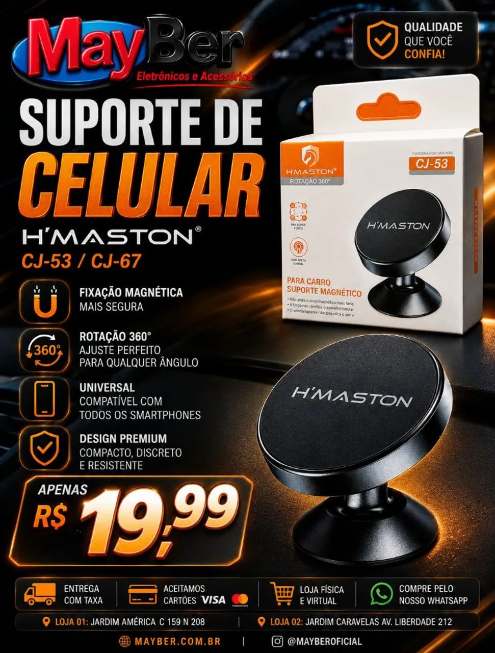 Suporte para celular H'Maston 