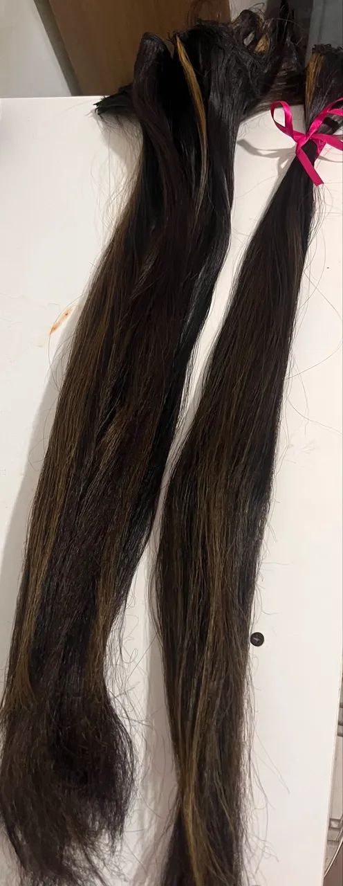 Cabelo de Biofibra semi humano 