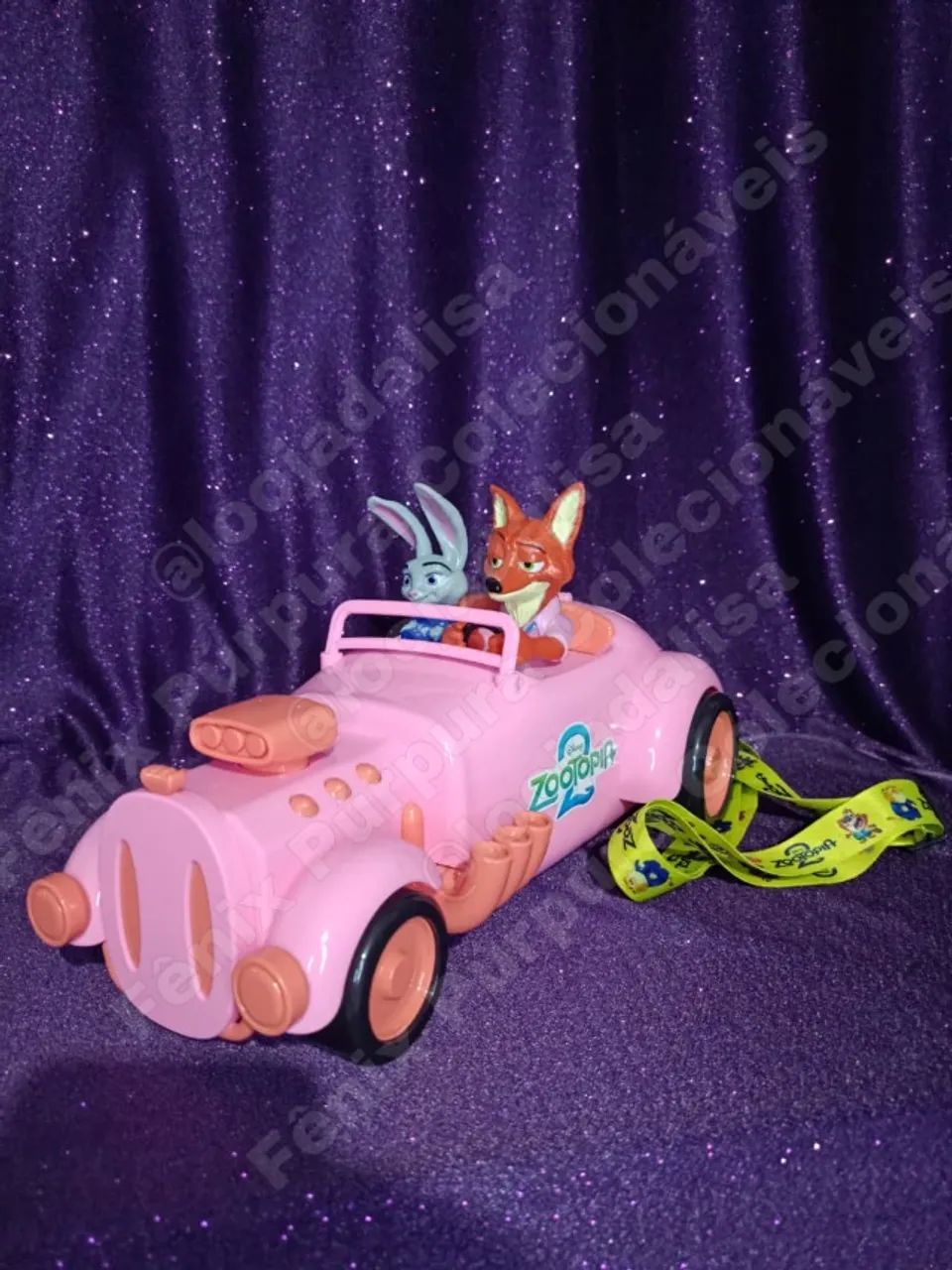 Balde Carro Premium Zootopia 2 Judy Hoppys Nick Wilde Cinemark Com Tirante Novo Disney - Foto 4