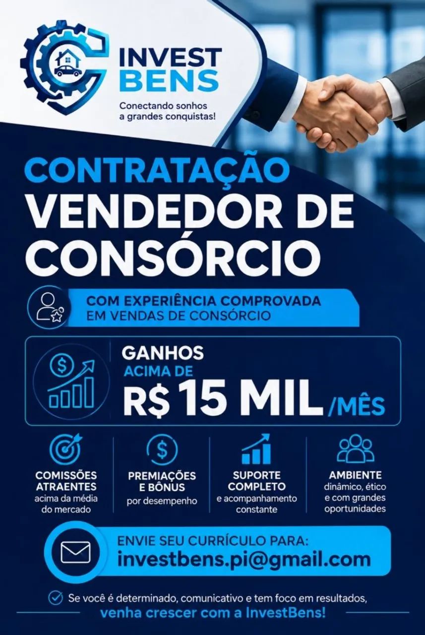 Vagas para supervisor e vendedores 