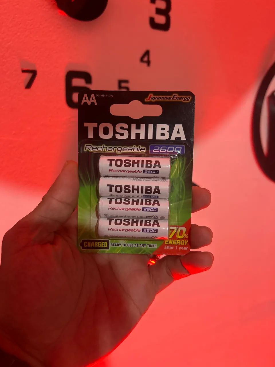 Pilhas recarregáveis AA Toshiba 