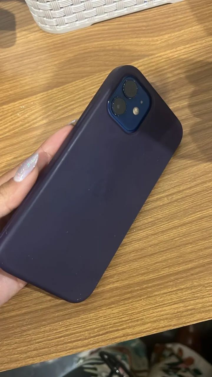 iPhone 12 Azul 64GB - Face ID OK - Parcelo no Car - Celulares e