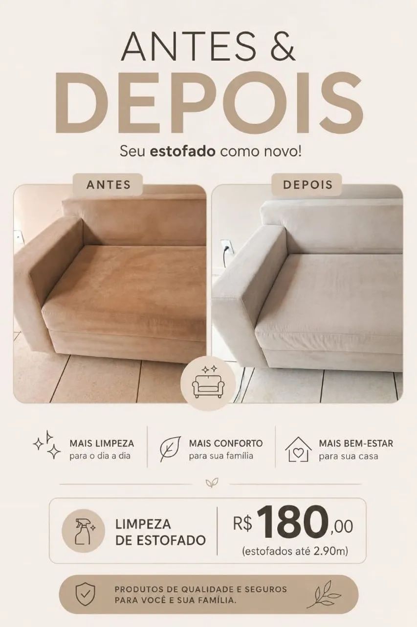 Mega imper limpeza e impermeabilização de estofados 