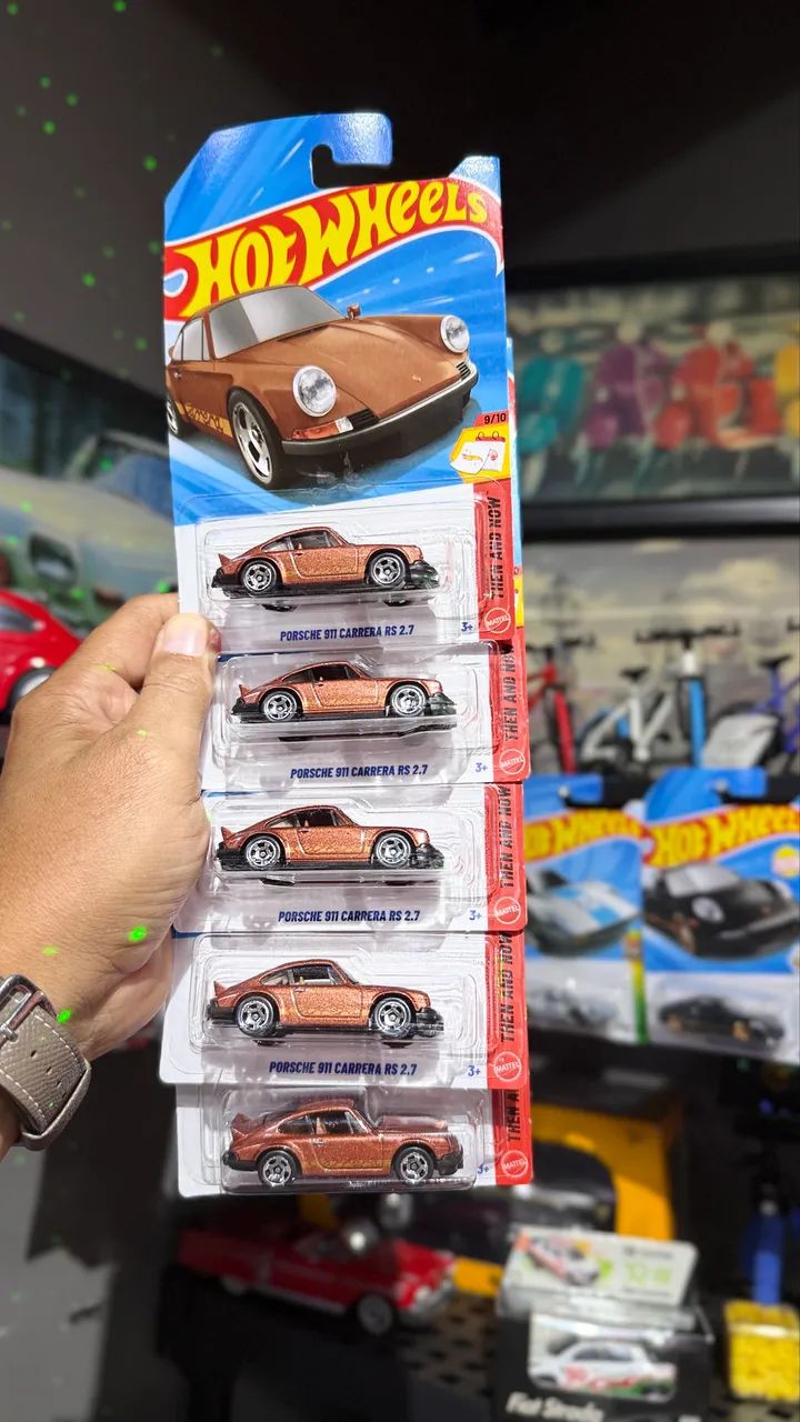 Hot Wheels Porsche 911 Carrera RS 2.7 Marrom - Lacrado  - Foto 3