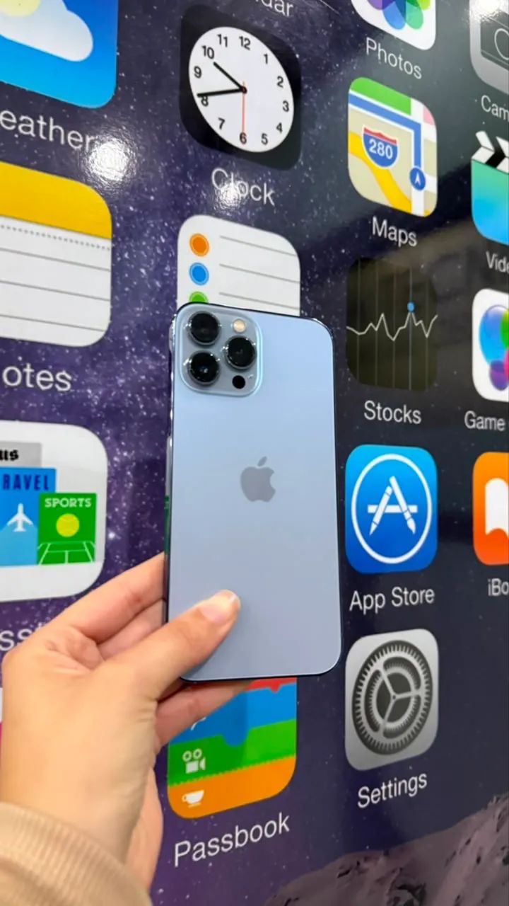 iPhone 13 PRO MAX 256GB - bateria 87% azul