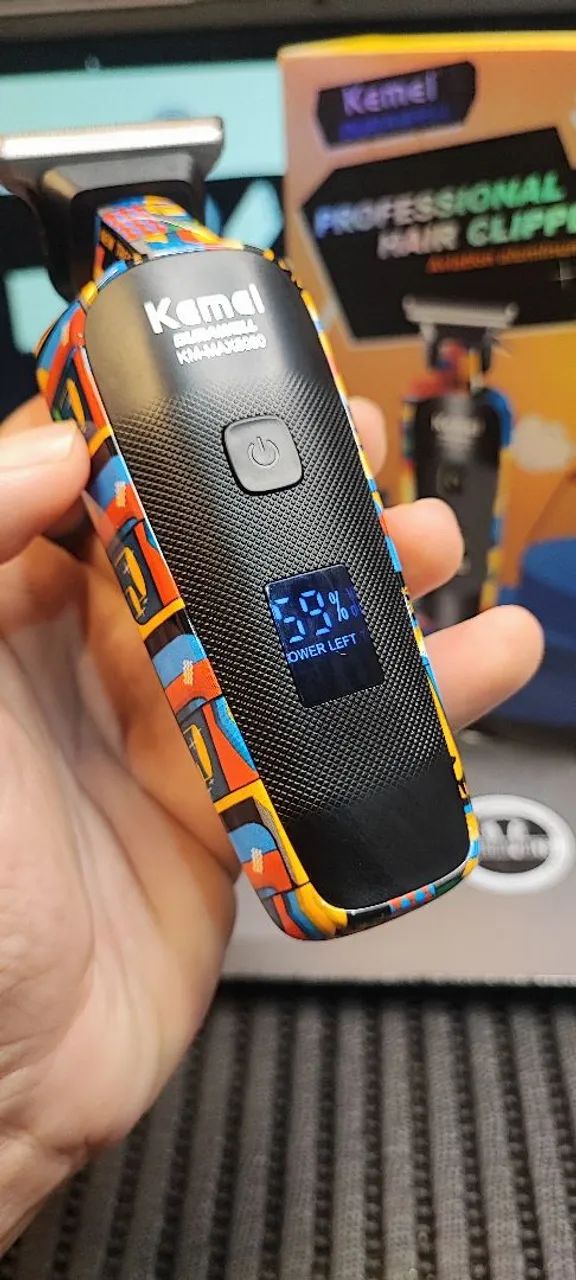 Máquina aparadora Profissional - Kemei max original  - Foto 3