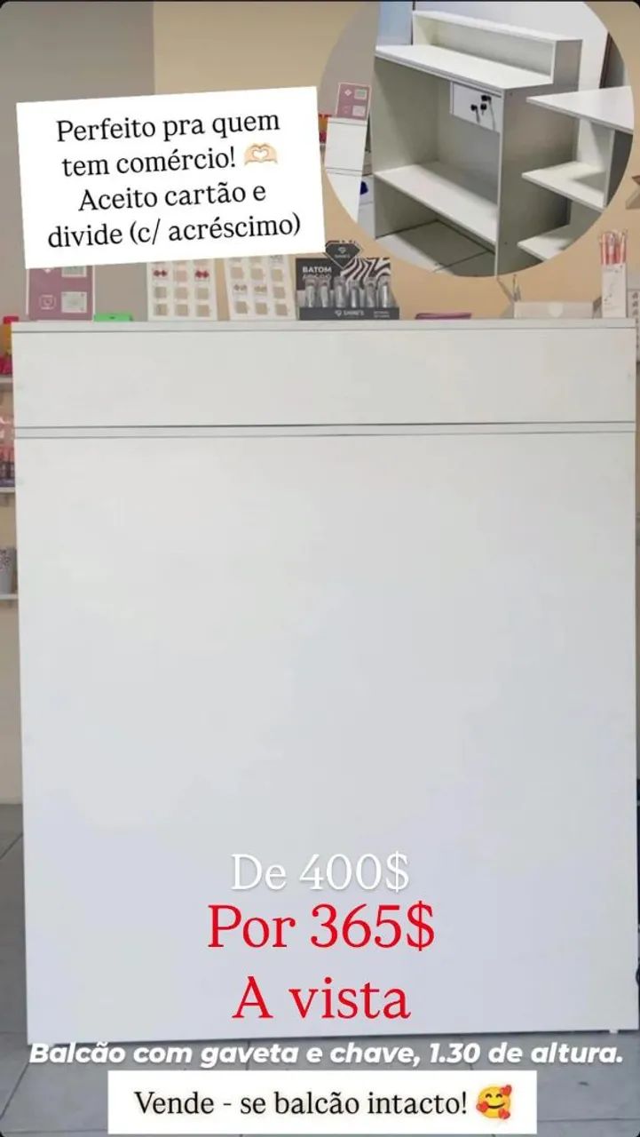 VENDO BALCÃO CAIXA INTACTO