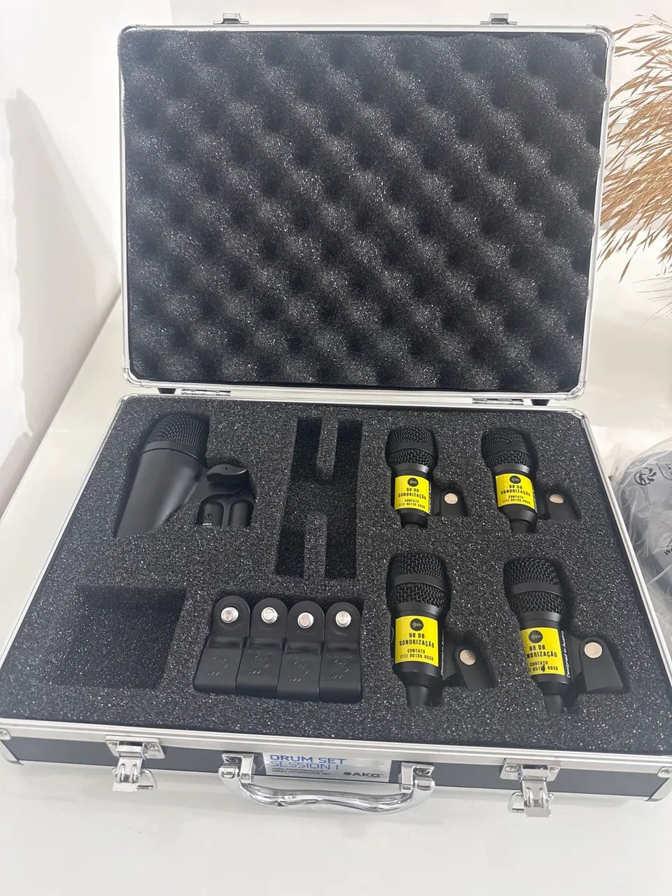 Kit microfone Akg DRUM set session I sem overs