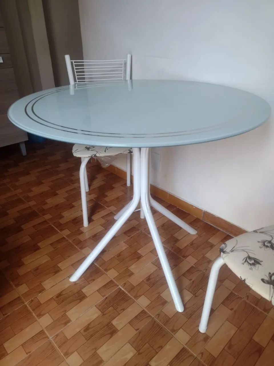 Mesa redonda de vidro 90cm - Perfeita! - Foto 2