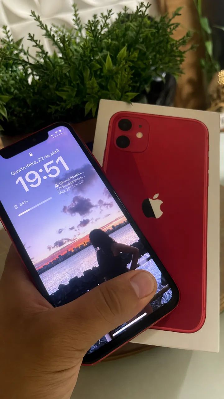 iPhone 11 Vermelho 64GB + Caixa - Celulares e Smartphones - São iPhone 11 Vermelho 64GB + Caixa - Celulares e Smartphones - São