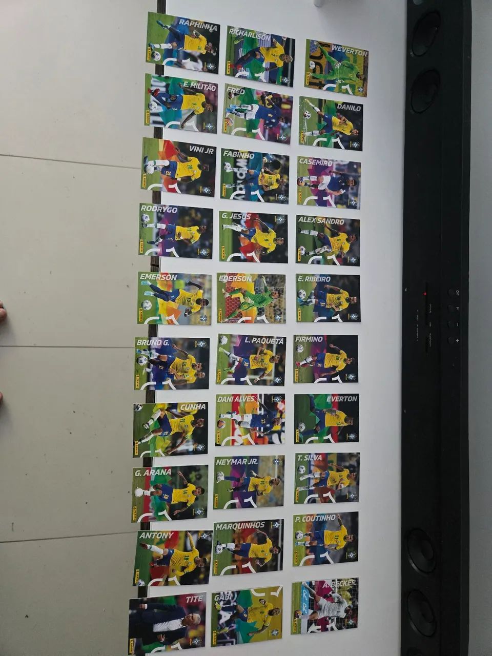 Cards seleção brasileira 