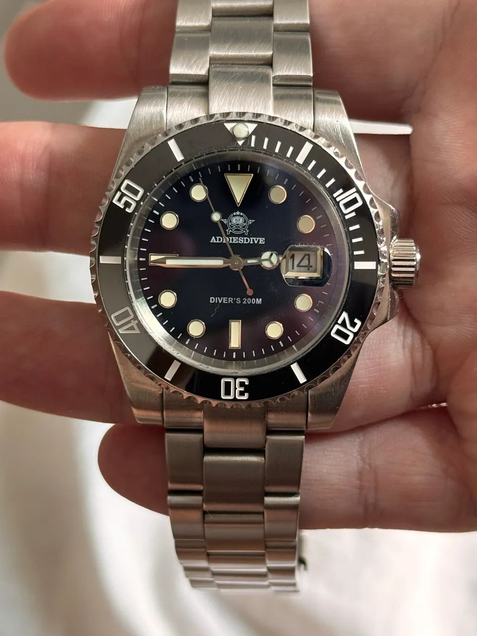Relógio addiesdive Submariner/GMT personalizado - Foto 3